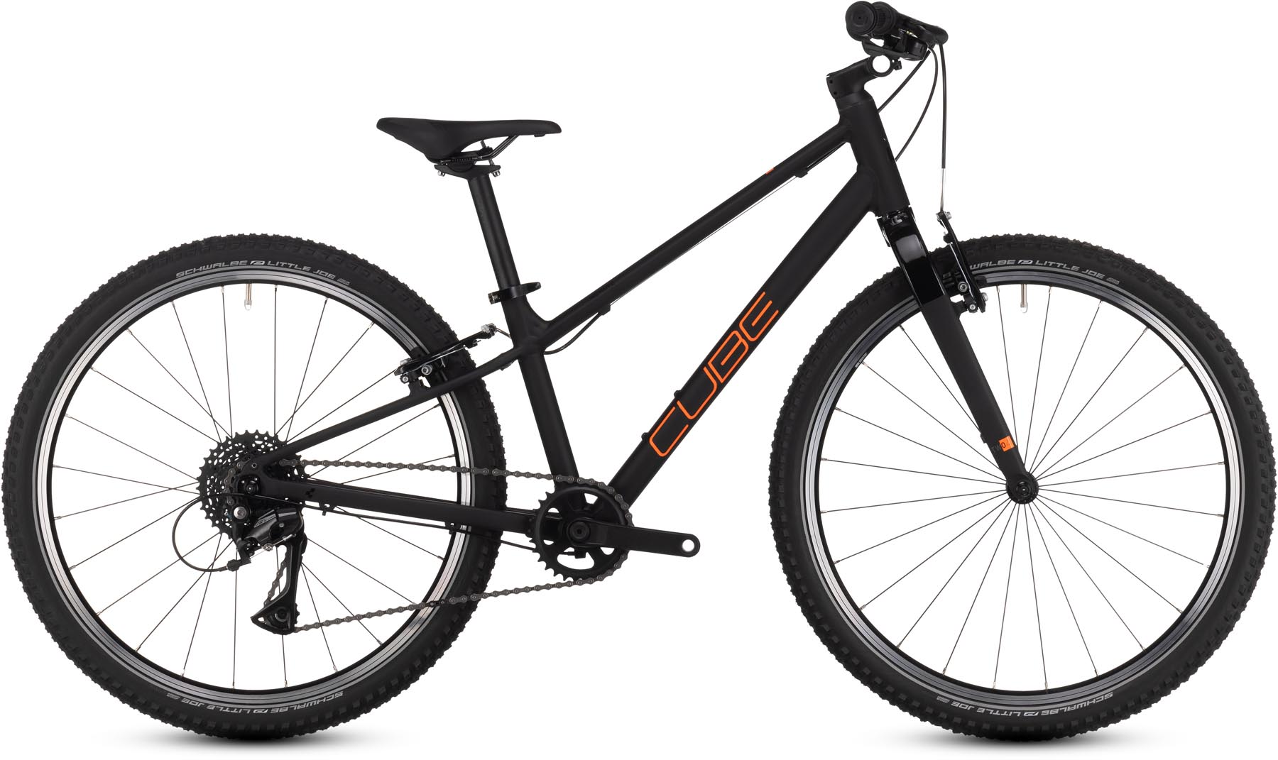 Cube Numove 240 black n orange 2025 - Kid Bike 24 Inches