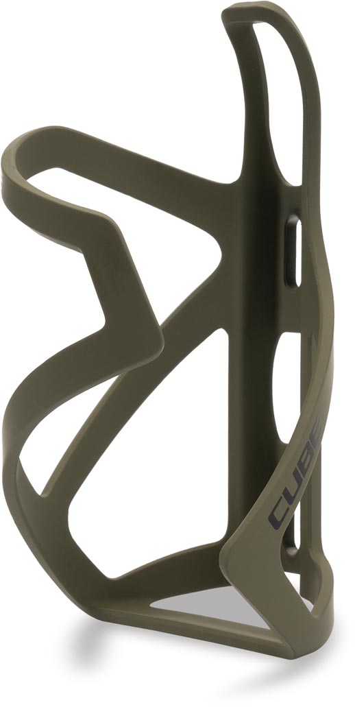 CUBE Bottle cage HPP Sidecage matte dusty olive and glossy black