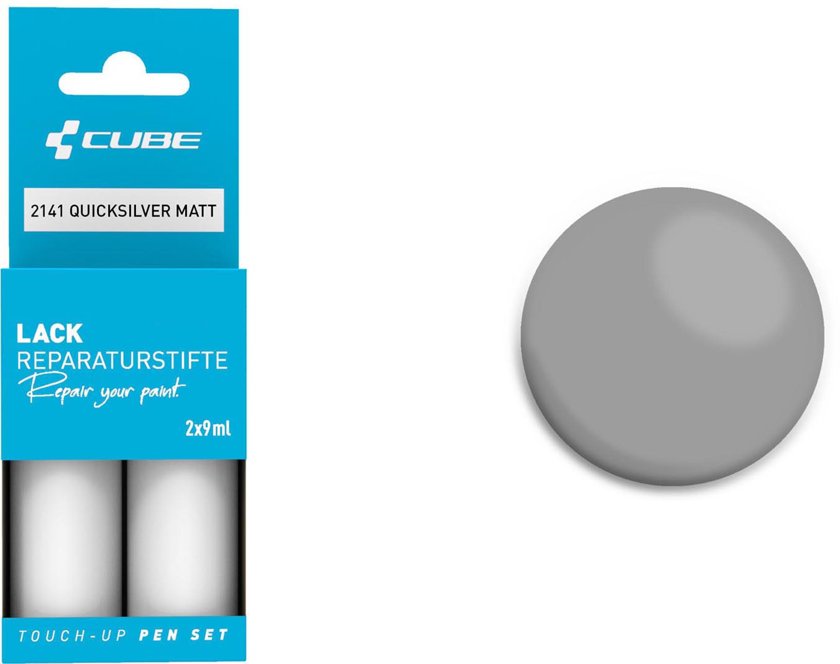 Cube Lackstift Set QUICKSILVER matt 2142