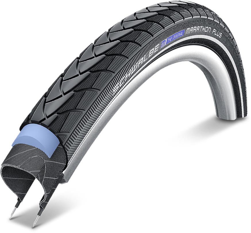 Schwalbe MARATHON PLUS Evo Tire, SmartGuard, TwinSkin 47-622