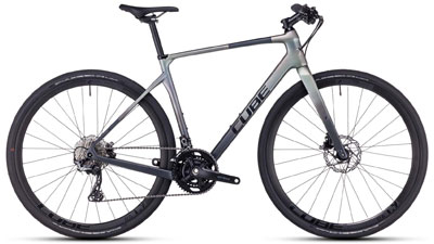 Cube Nulane C:62 SLT fitness bike in silver.