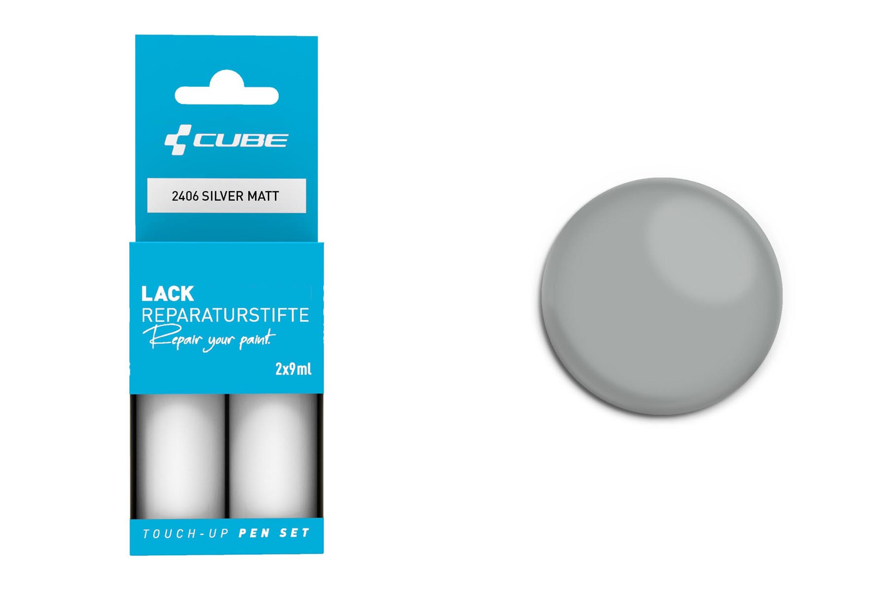 Cube Touch-up pen set, silver matte 2406