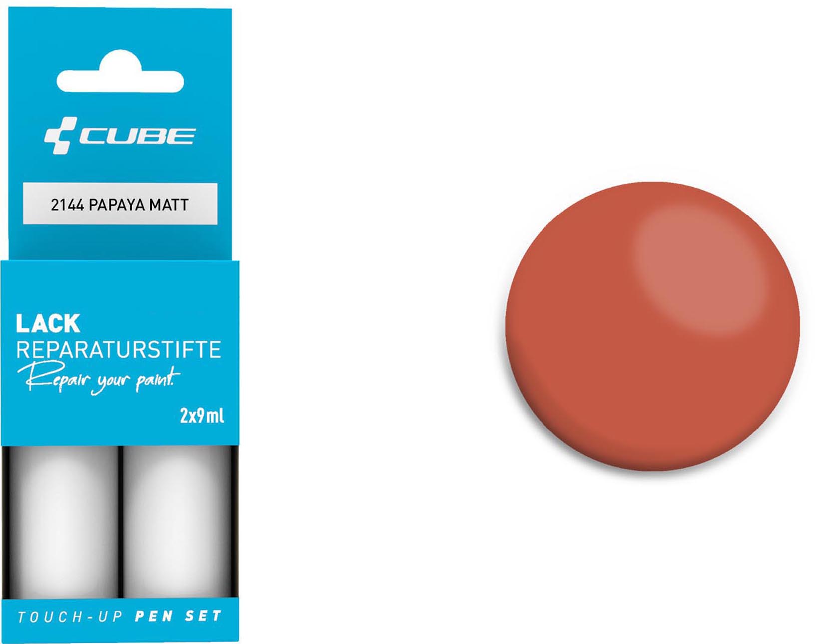 Cube Lackstift Set PAPAYA matt 2144