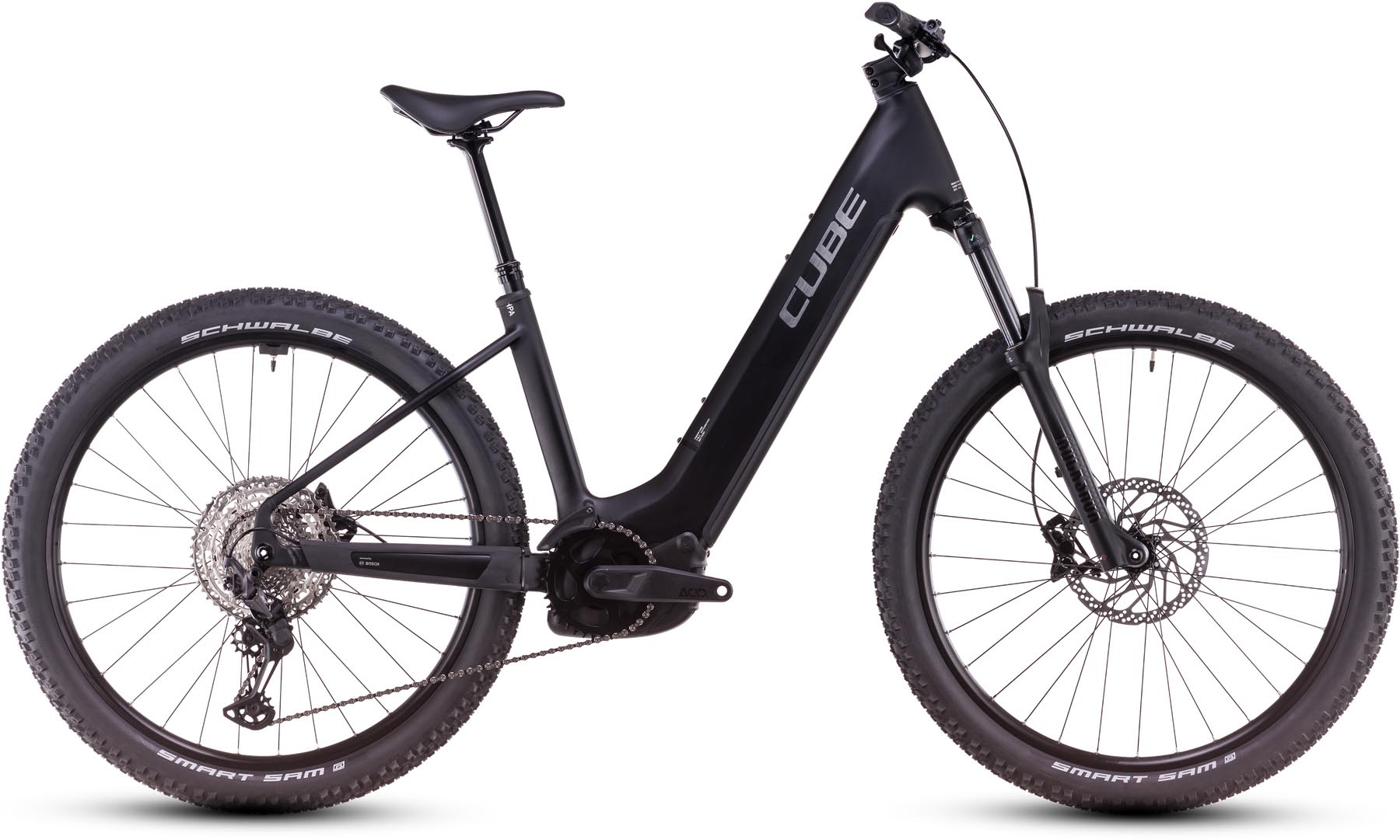 Cube Reaction Hybrid Race 800 black n metal 2025 - E-Bike Hardtail Mountainbike Easy Entry