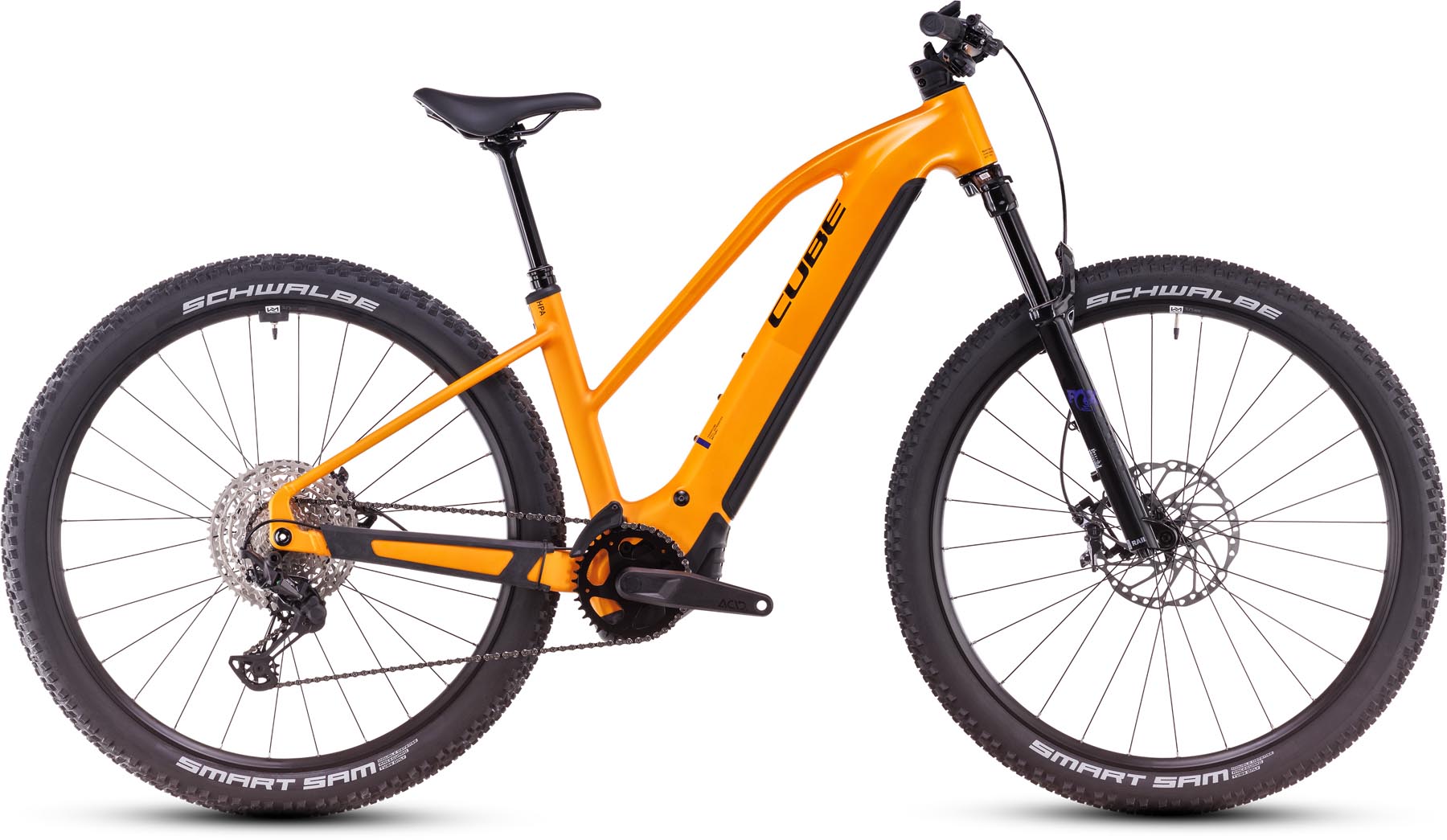 Cube Reaction Hybrid SLX 800 spectraorange n violet 2025 - Damen E-Bike Hardtail Mountainbike Women