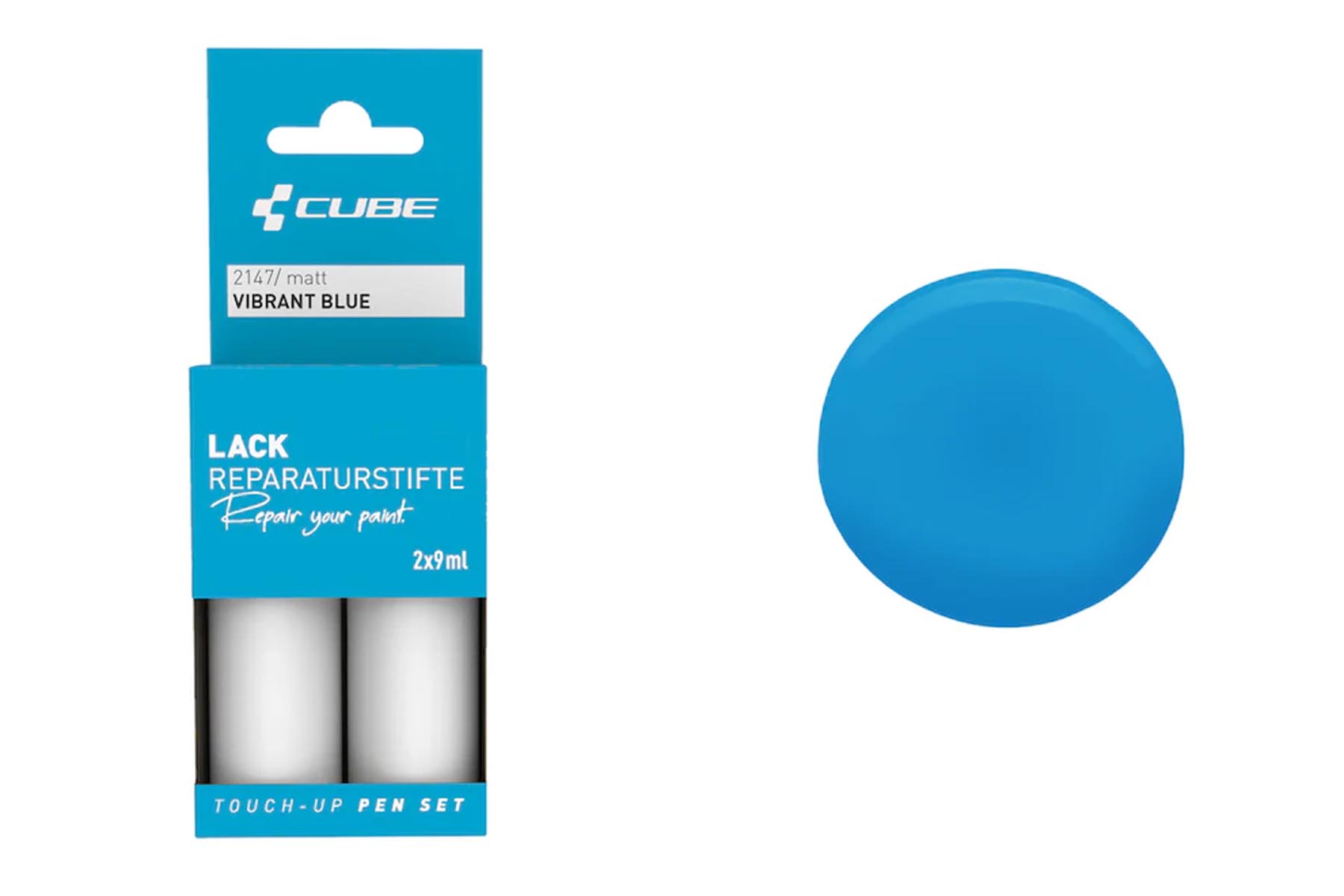 Cube Touch-up pen set vibrant blue matt 2147