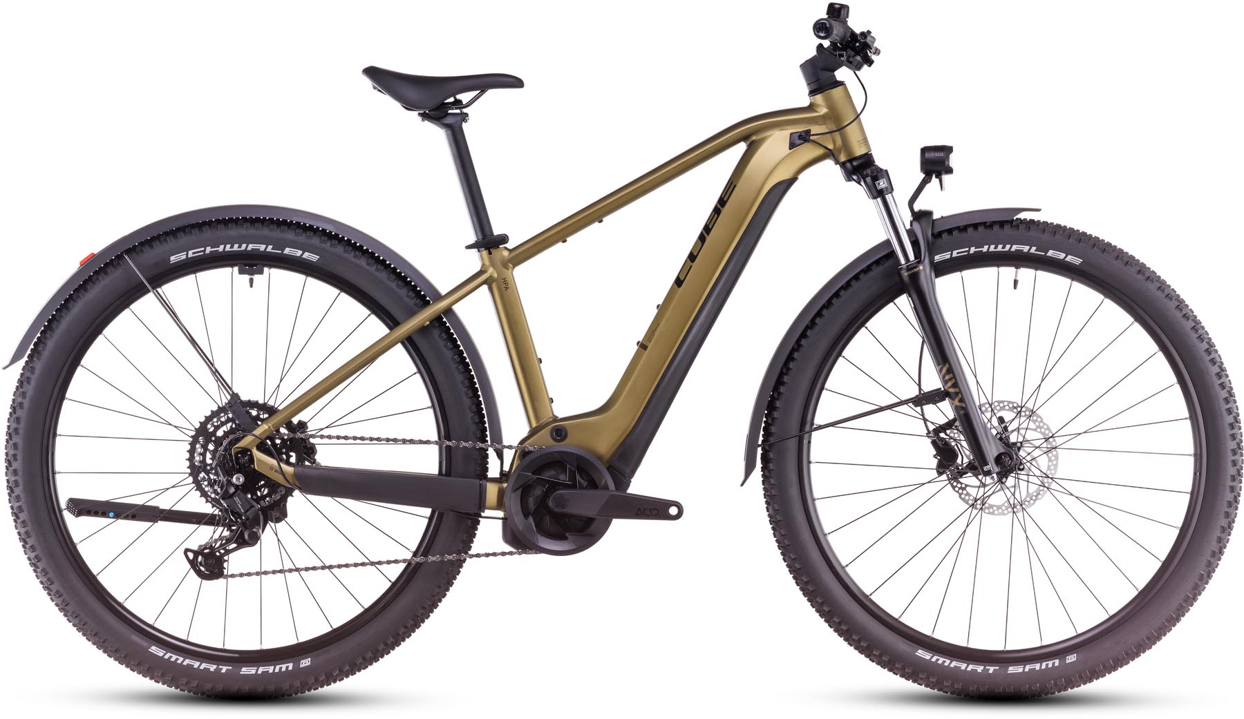 Cube Reaction Hybrid Performance 625 Allroad goldenlime n black 2025 - E-Bike Hardtail Mountainbike