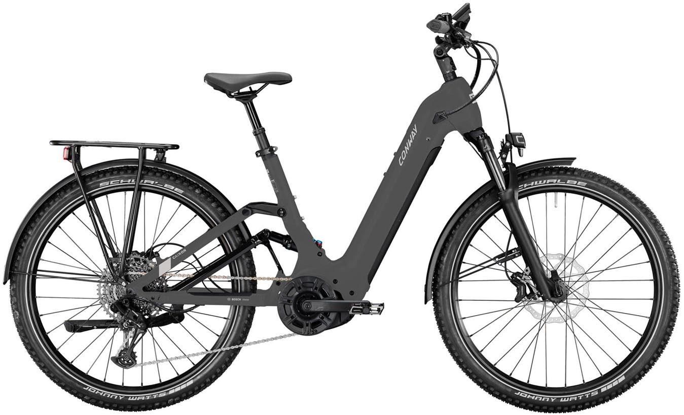 Conway Cairon C FS 2.0 625Wh graphit grey matt 2025 - E-Bike Hardtail Mountainbike Easy Entry