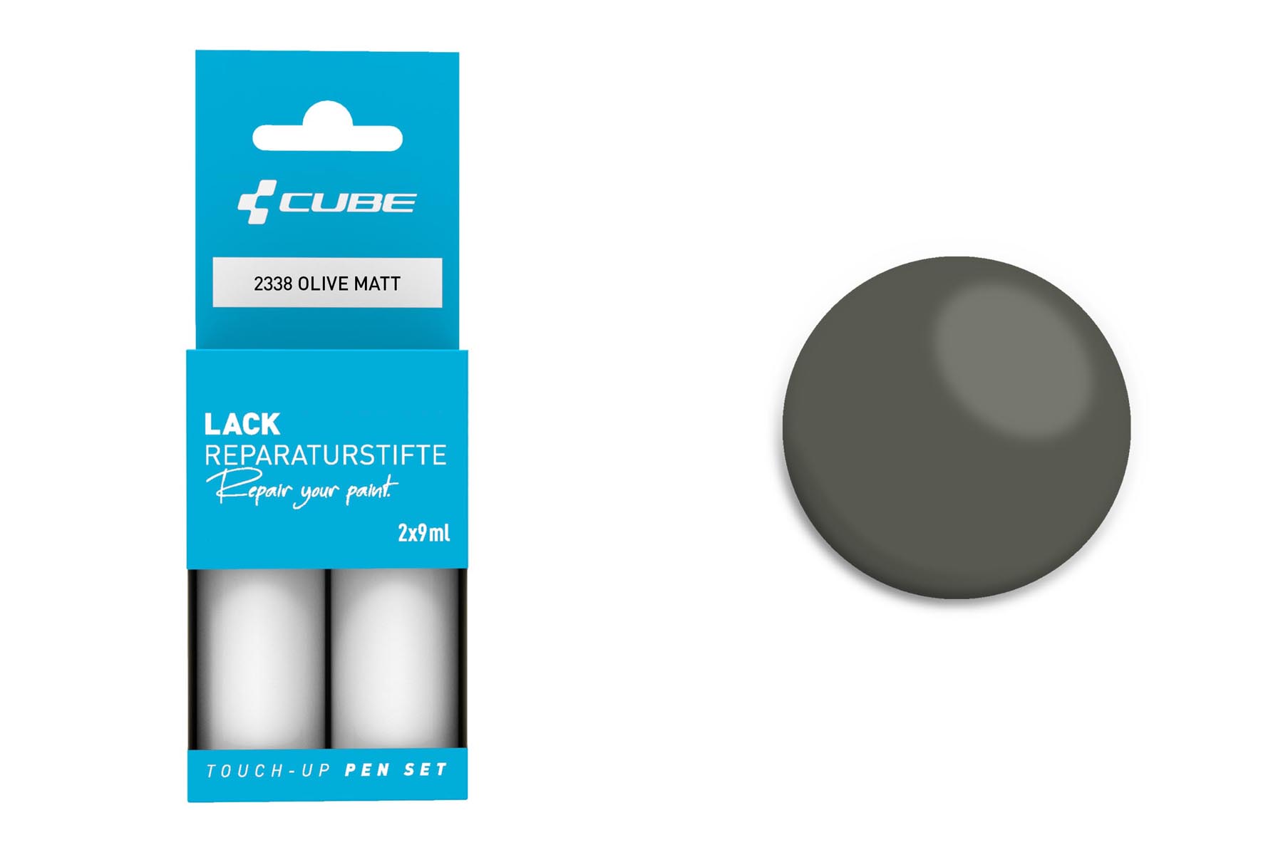 Cube Touch-up pen set olive matt 2338