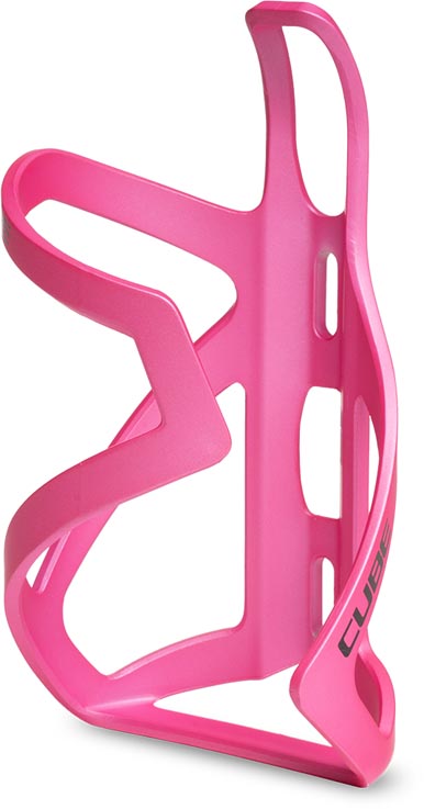Cube HPP Sidecage Bottle Cage, Matte Fuchsia and Glossy Black