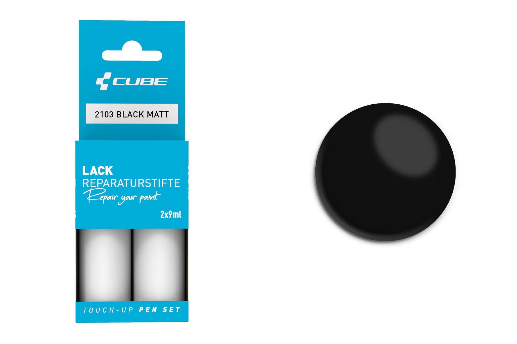 Cube Touch-up pen set, black matte 2103