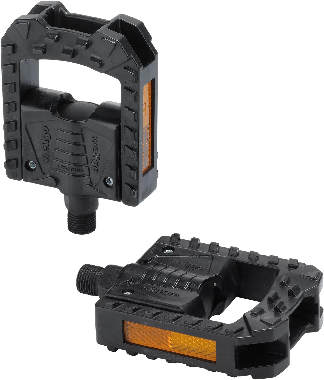 XLC PD-F01 folding pedal, plastic, black, reflector