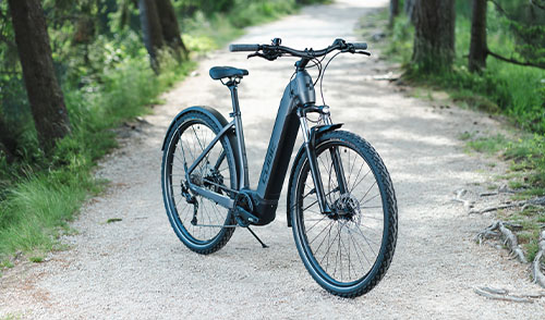 Click here to get to our trekking e-bikes
