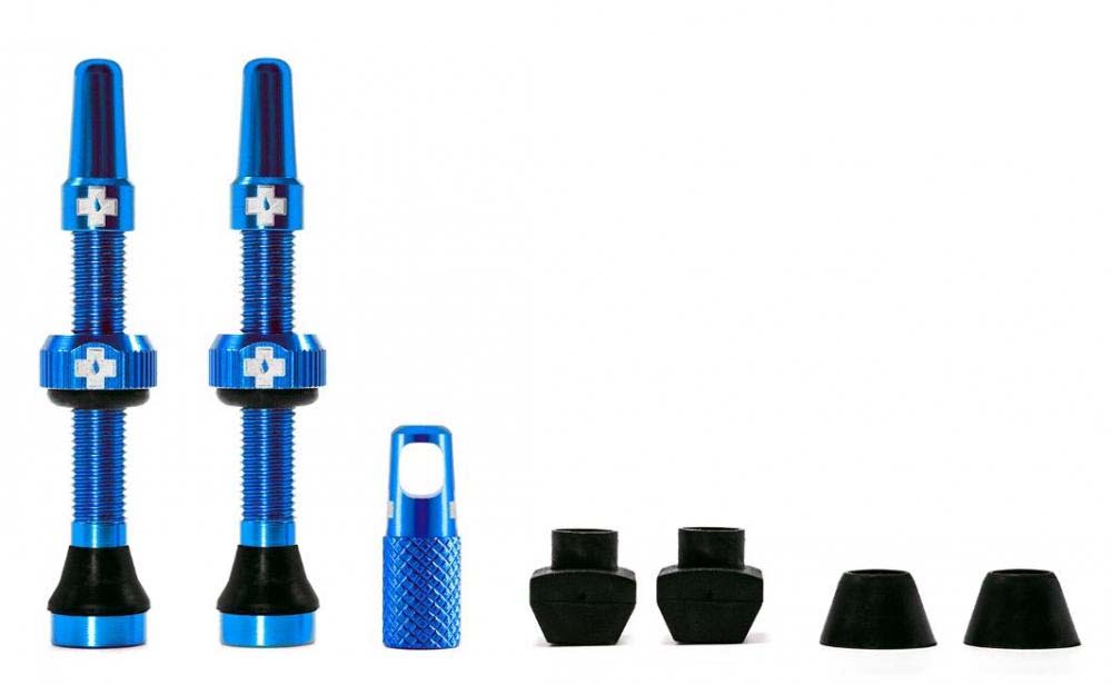 Muc Off Tubeless Valve Kit Universal for MTB & Road  blue 44