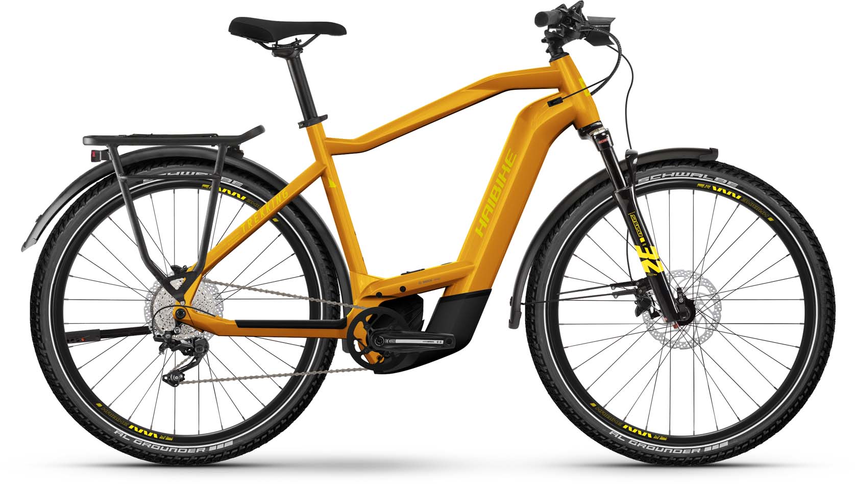Haibike Trekking 8 metal lava/yellow gloss 2024 - Touring E-Bike Men