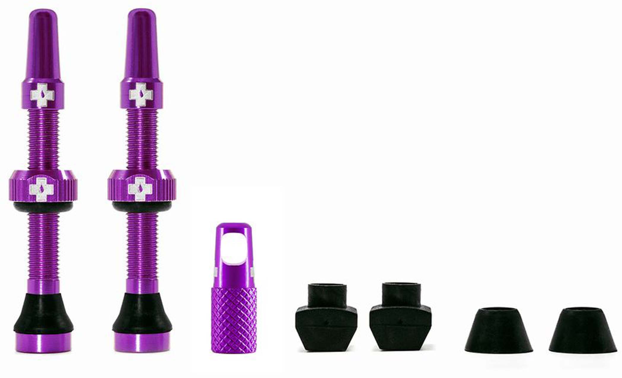 Muc-Off Tubeless Valve Kit Universal for MTB & Road  purple 60