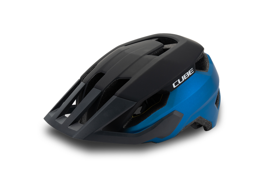 Cube Helmet STRAY X Actionteam - blue n grey