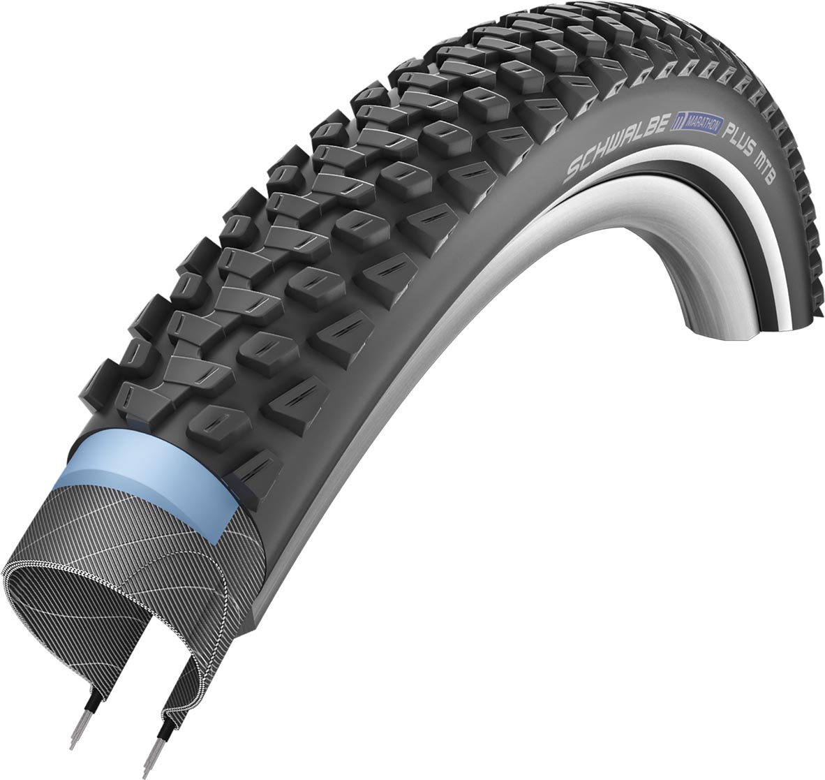 Schwalbe MARATHON PLUS MTB Perf Tire, SmartGuard, TwinSkin 54-559