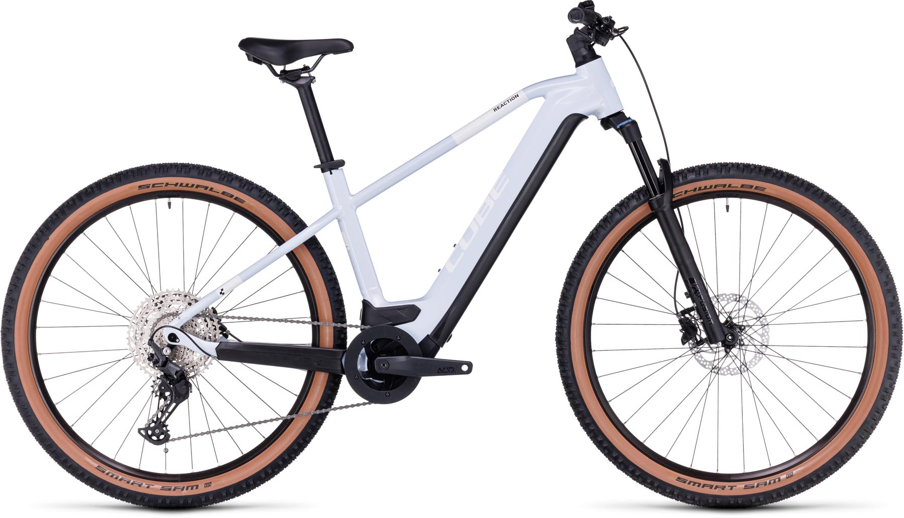Cube Reaction Hybrid Pro 750 flashwhite n black 2024 - E-Bike Hardtail Mountainbike