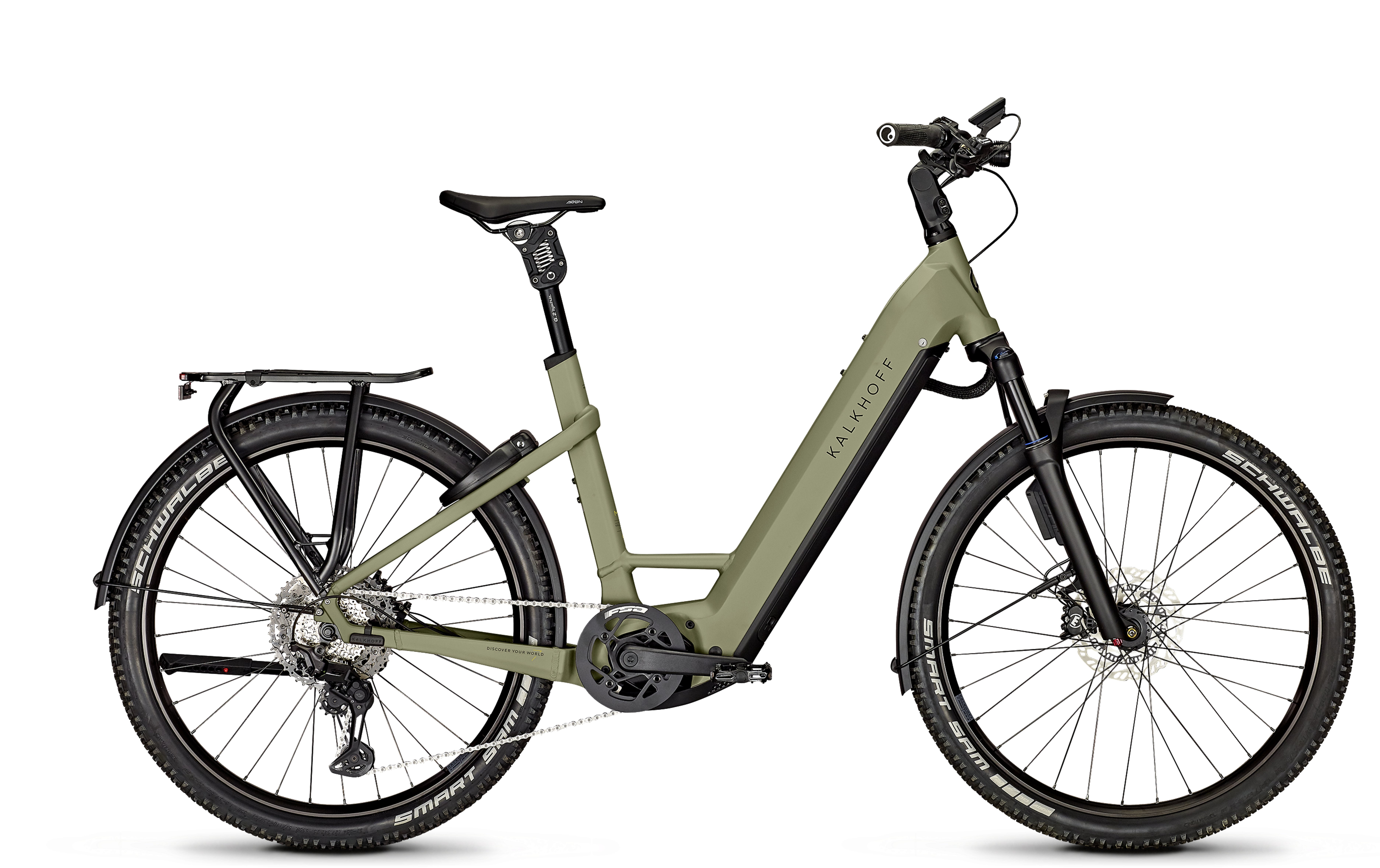 Kalkhoff Entice 7.B Advance+ ABS urbangreen matt 2024 - E-Bike Hardtail Mountainbike Easy Entry