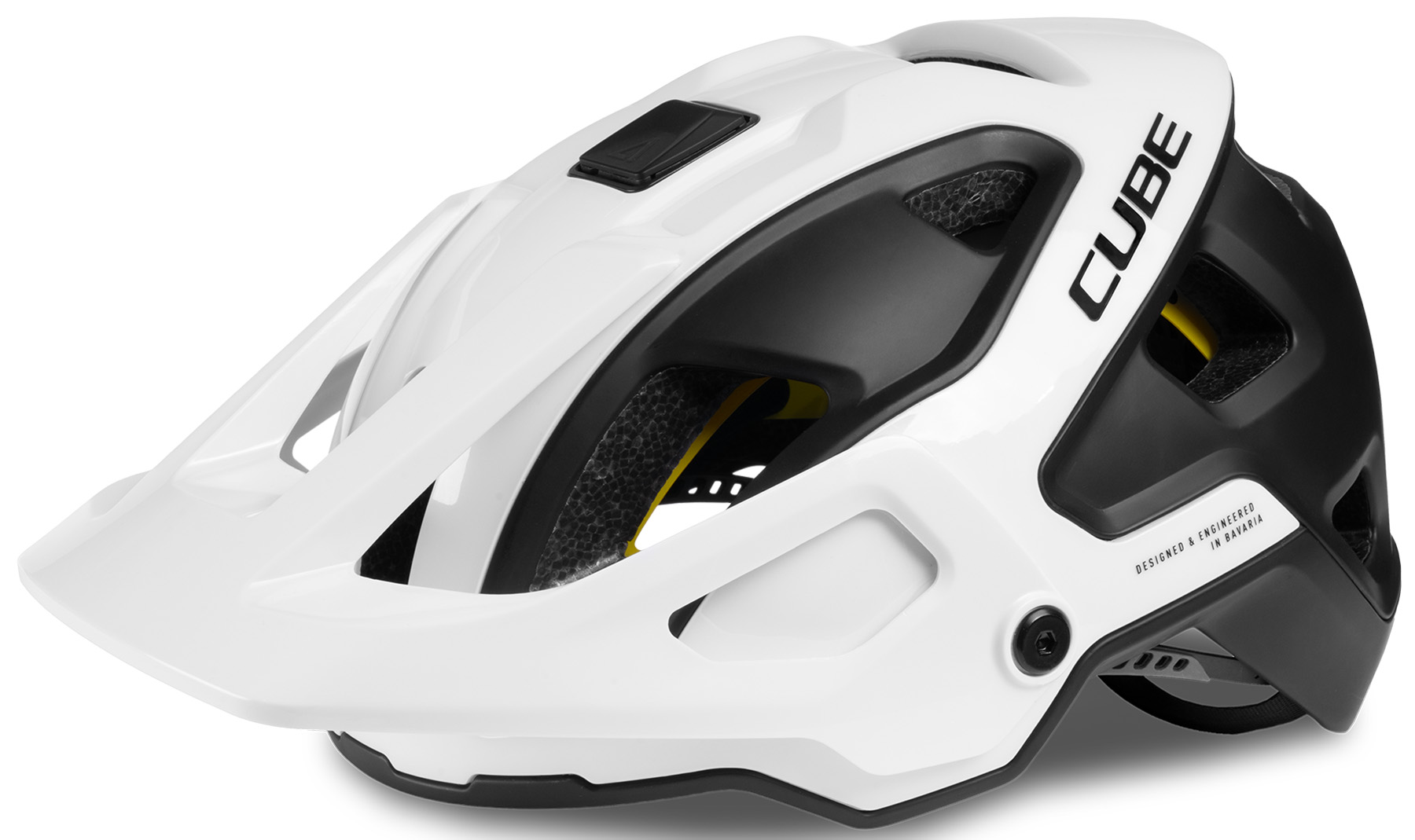 Cube STROVER Helmet, White and Black