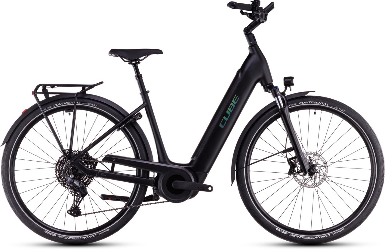 Cube Supreme Hybrid Pro 625 black n spectral 2025 - Touring E-Bike Easy Entry