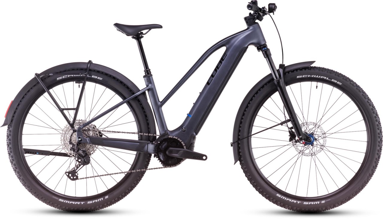 Cube Reaction Hybrid Pro Allroad metallicgrey n black - Damen E-Bike Hardtail Mountainbike Women