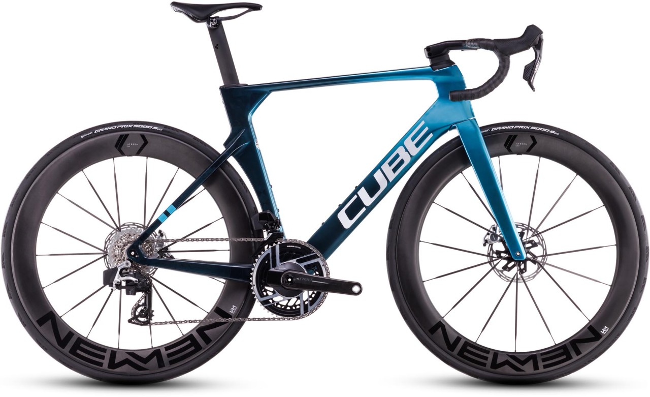 Cube Litening AERO C:68X SLX chromeblue n liquidblue 2025 - Road Bike Carbon