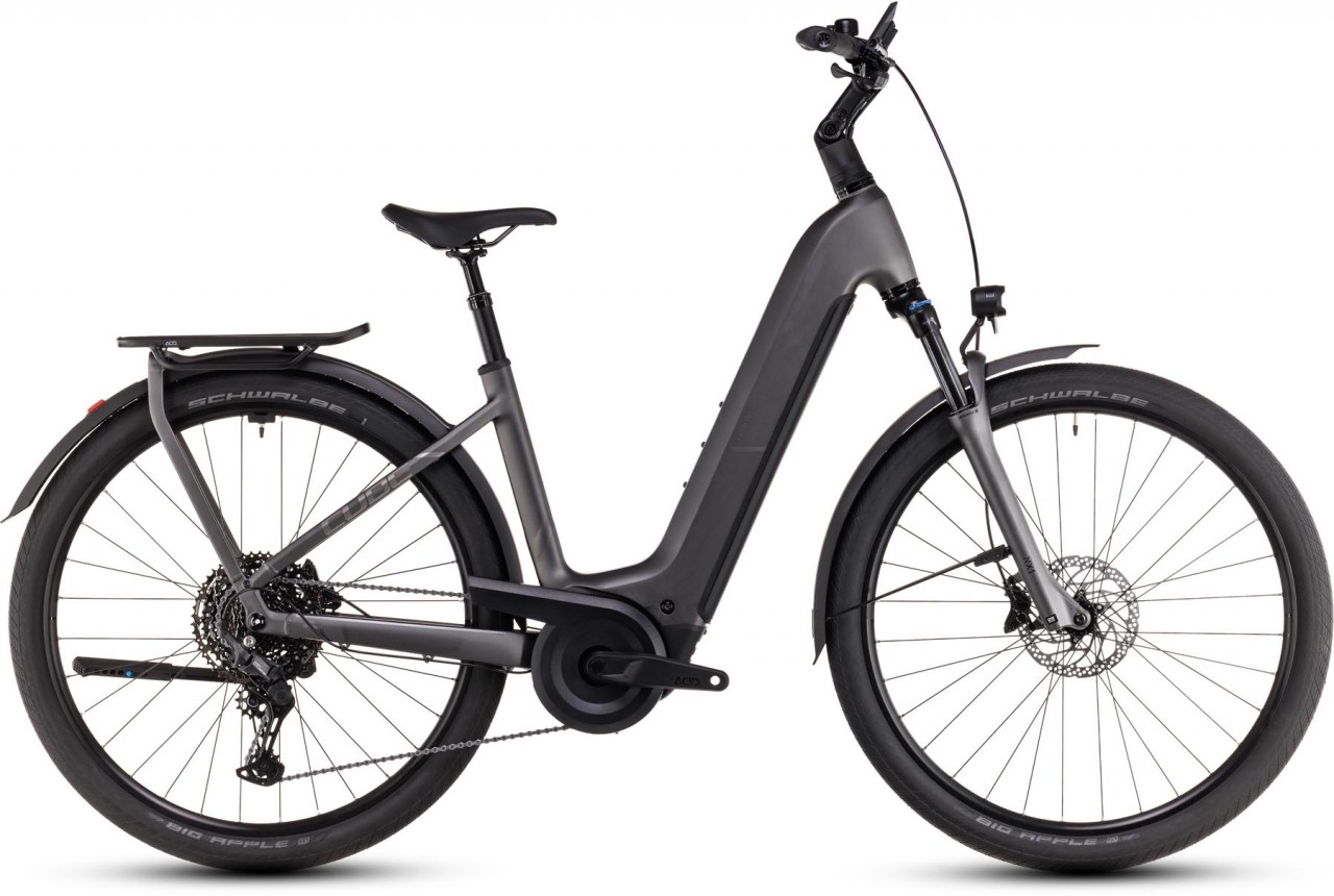 Cube Kathmandu Hybrid Pro 800 slabgrey n chrome 2025 - Touring E-Bike Easy Entry