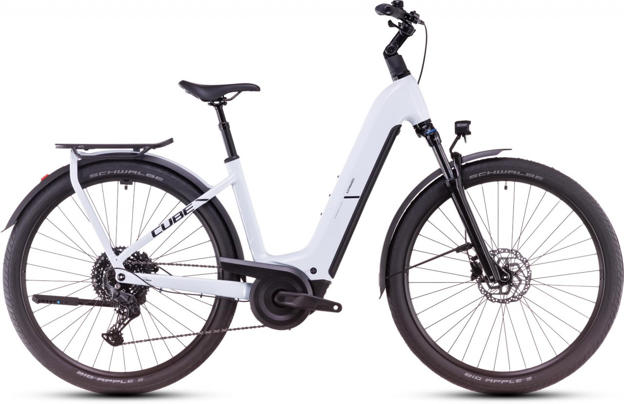 Cube Kathmandu Hybrid ONE 800 polarwhite n black 2025 - Touring E-Bike Easy Entry