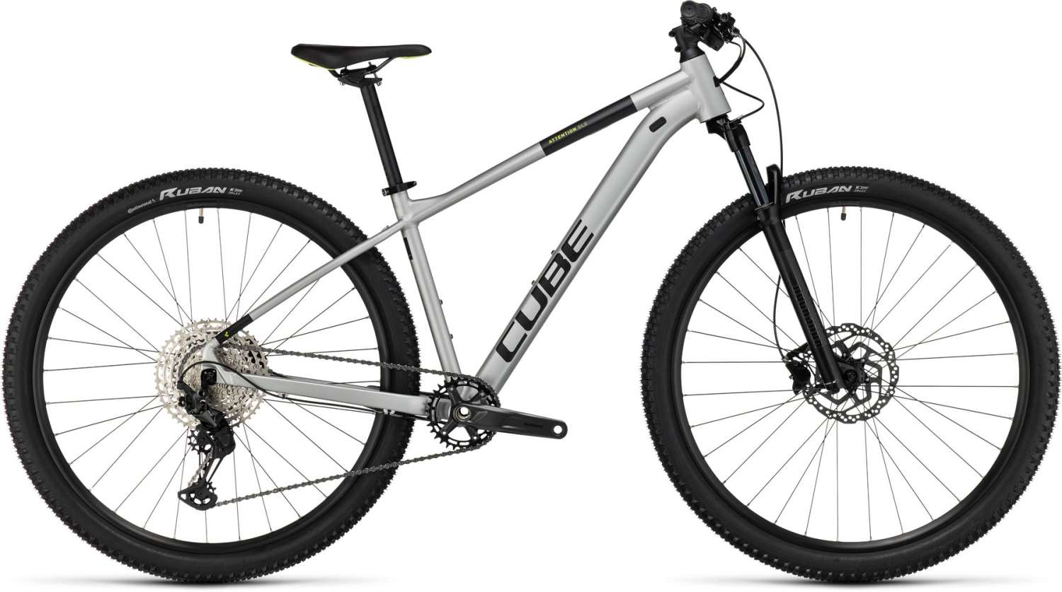 Cube Attention swampgrey n black 2024 Hardtail MTB MHW