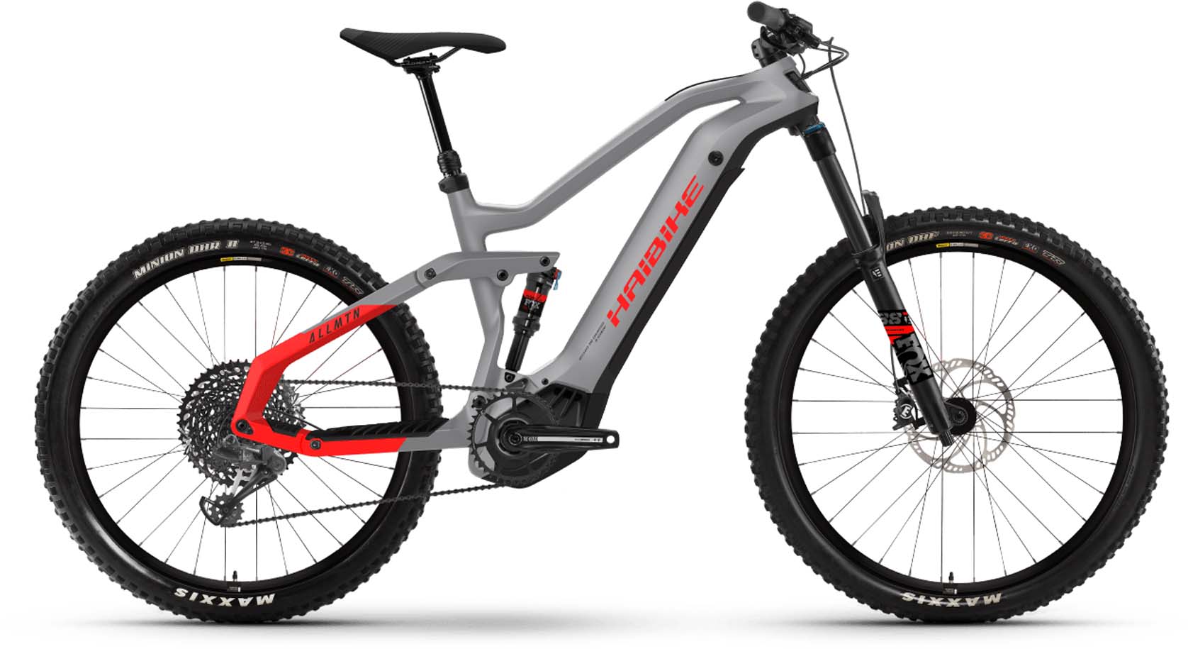 mountain bike black and red