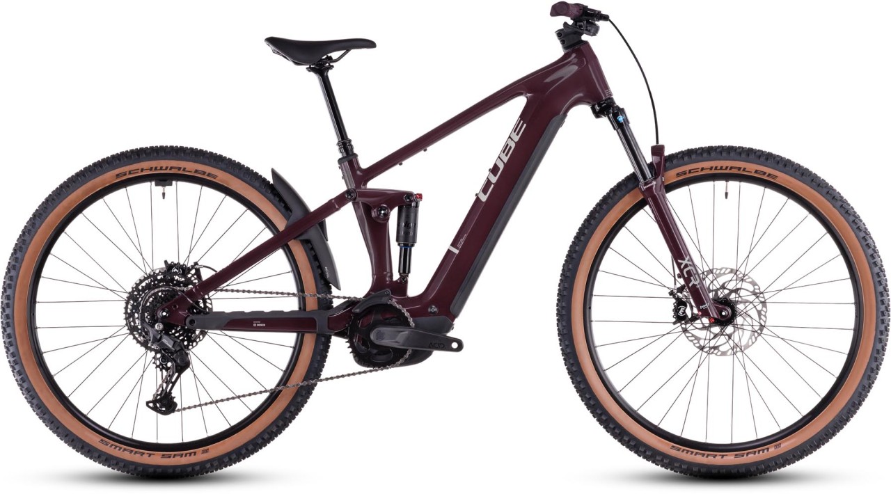 Cube Stereo Hybrid ONE22 Pro amarone n grey - E-Bike Fully Mountainbike