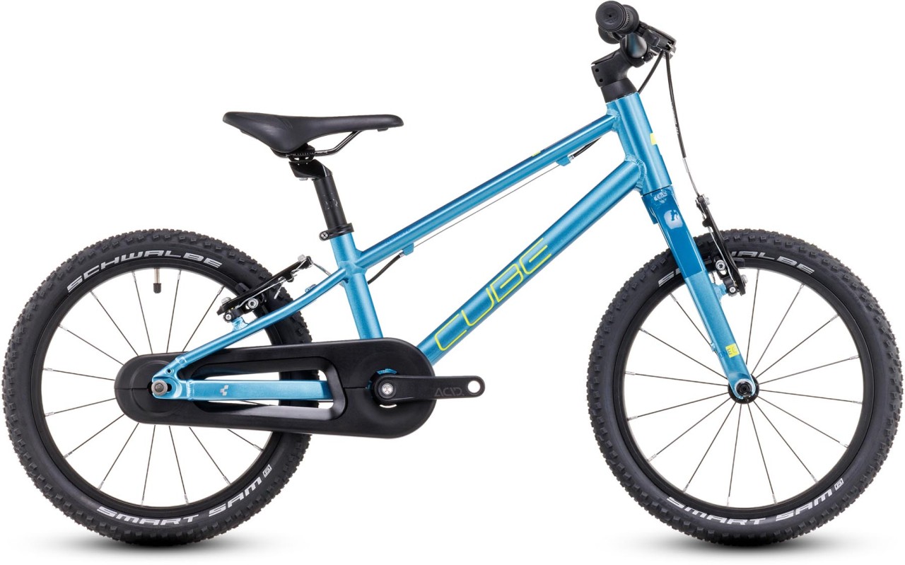 Cube Numove 160 blue n lime 2025 - Kid Bike 16 Inches