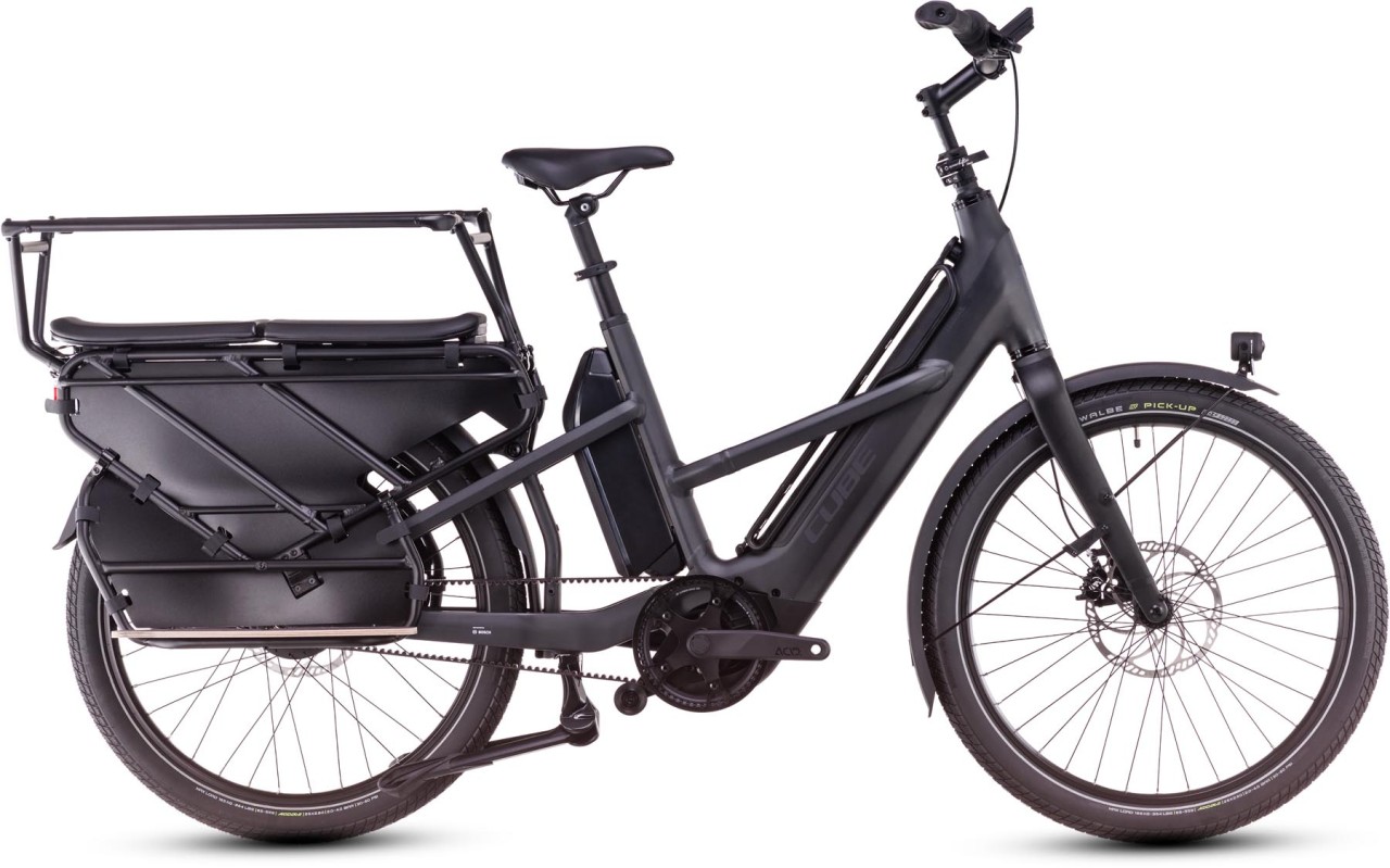 Cube Longtail Hybrid Family 725 grey n reflex 2025 - E-Bike Cargo