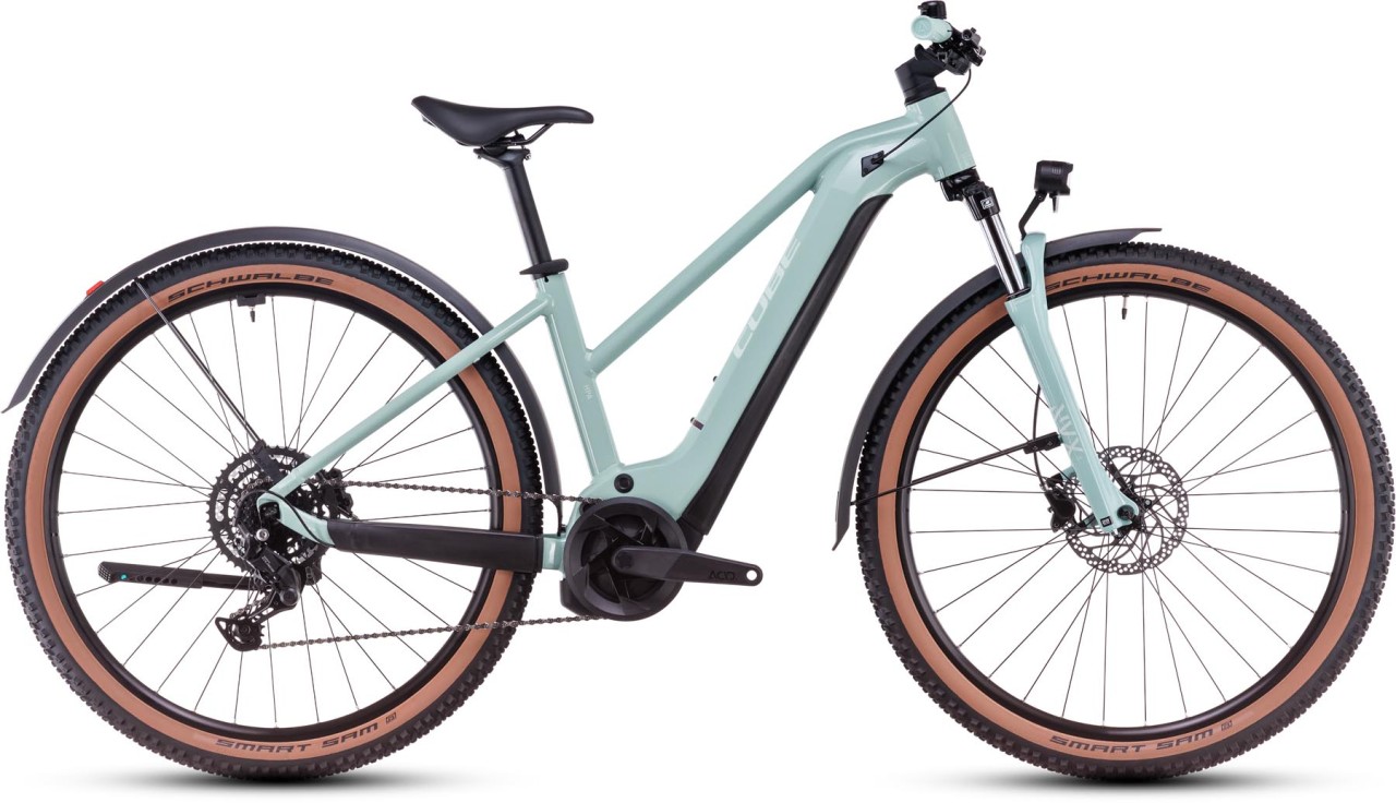 Cube Reaction Hybrid Performance 625 Allroad skylightblue n white 2025 - Damen E-Bike Hardtail Mountainbike Women