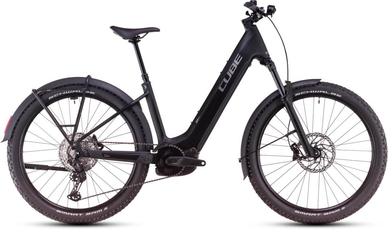 Cube Reaction Hybrid Race Allroad black n metal - E-Bike Hardtail Mountainbike Easy Entry