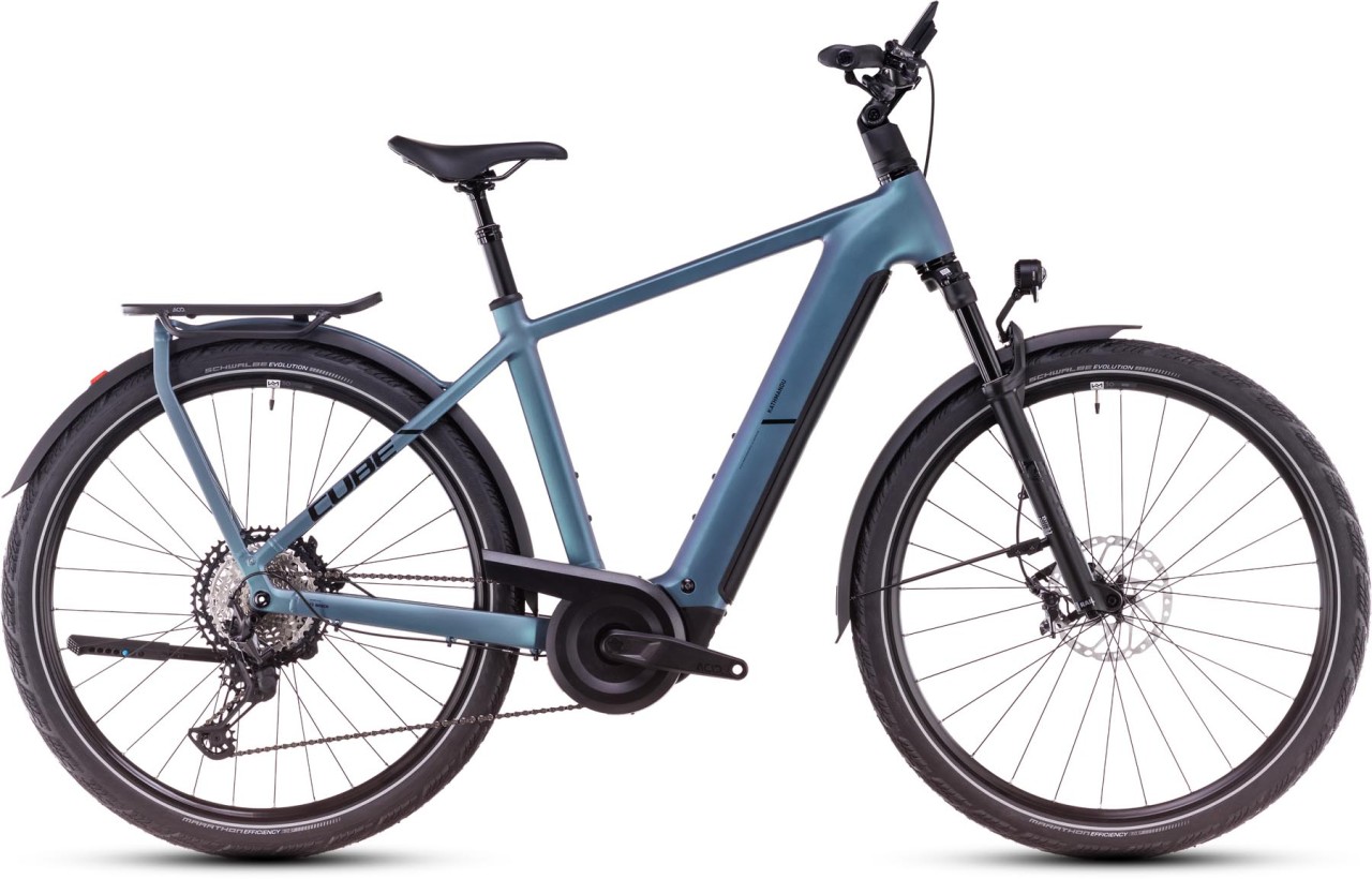 Cube Kathmandu Hybrid SLX smaragdgrey n black - Touring E-Bike Men