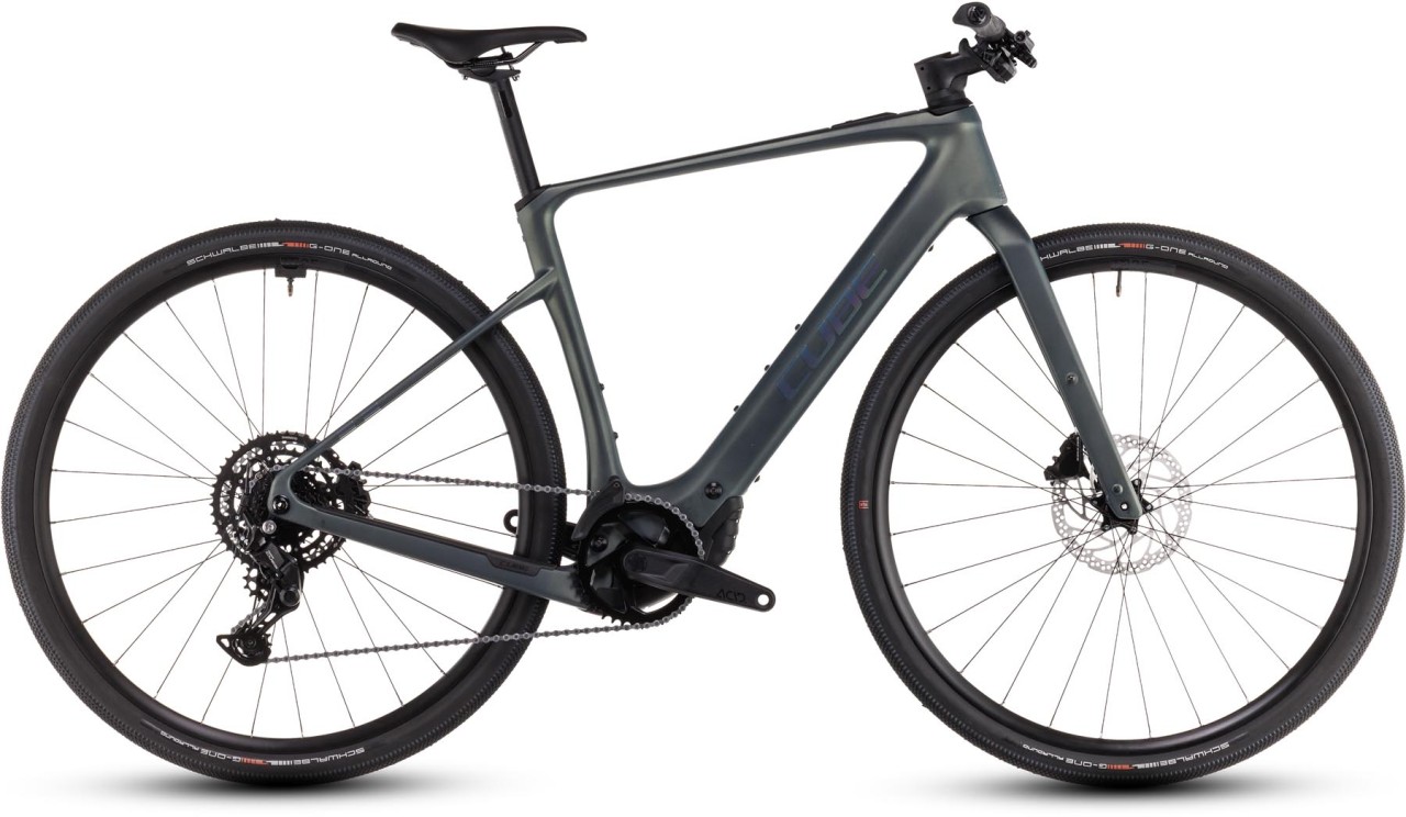 Cube Nulane Hybrid C:62 Race 400X sagebrushgreen n prism 2025 - Fitness E-Bike Men