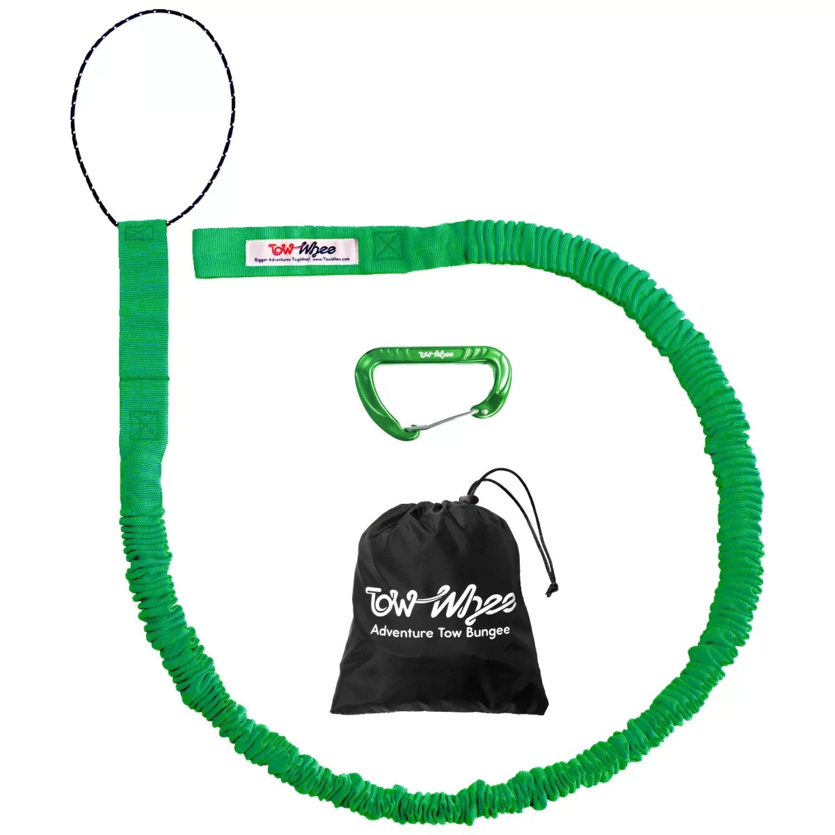 TowWhee Tow Rope for Bikes - Green