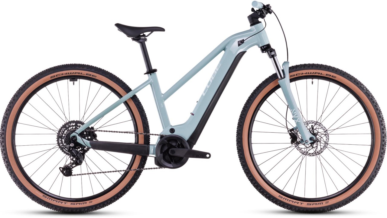 Cube Reaction Hybrid Performance 625 skylightblue n white 2025 - Damen E-Bike Hardtail Mountainbike Women