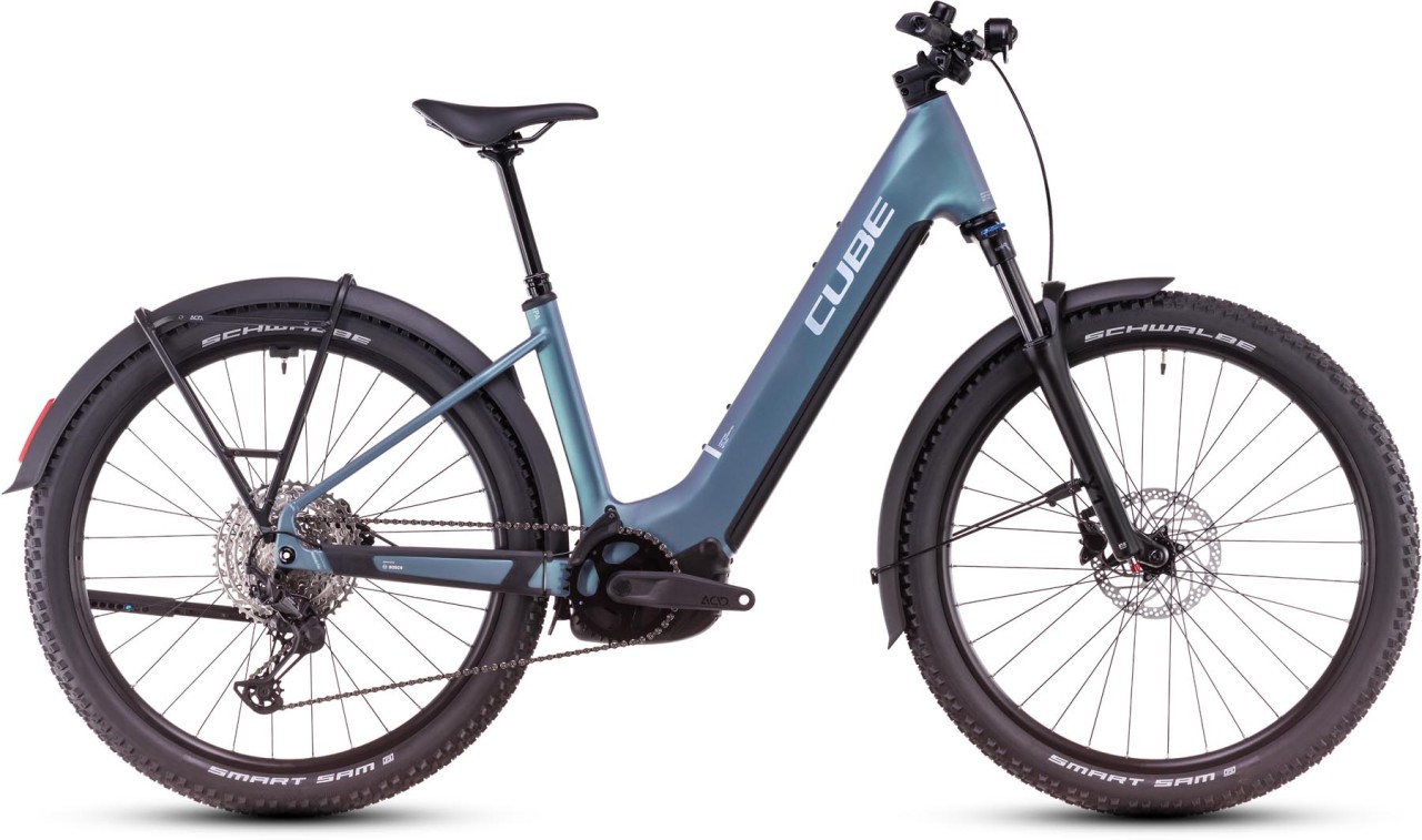 Cube Reaction Hybrid Pro Allroad smaragdgrey n prism - E-Bike Hardtail Mountainbike Easy Entry