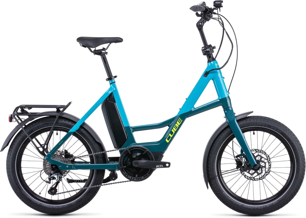 cube electric bike blue