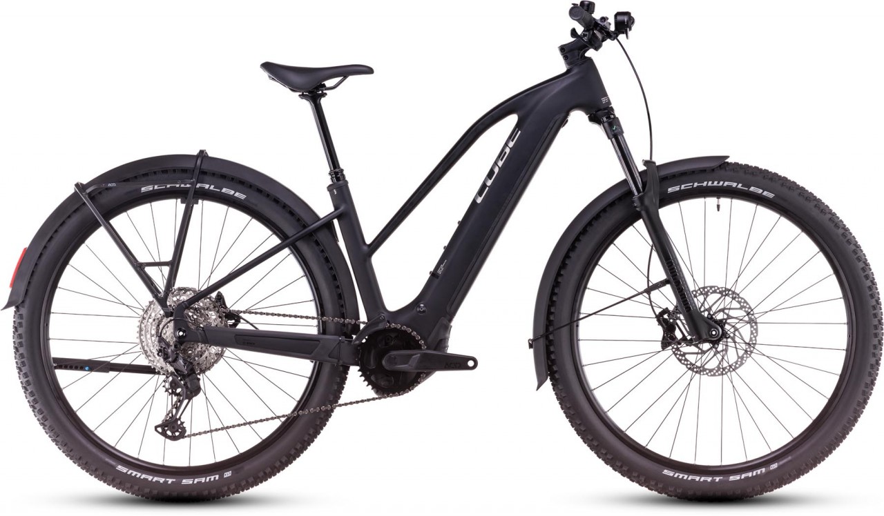 Cube Reaction Hybrid Race Allroad 800 black n metal 2025 - Damen E-Bike Hardtail Mountainbike Women