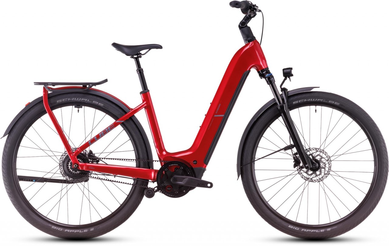 Cube Kathmandu Hybrid Comfort Pro 800 electricred n red 2025 - Touring E-Bike Easy Entry - with damages in paintwork