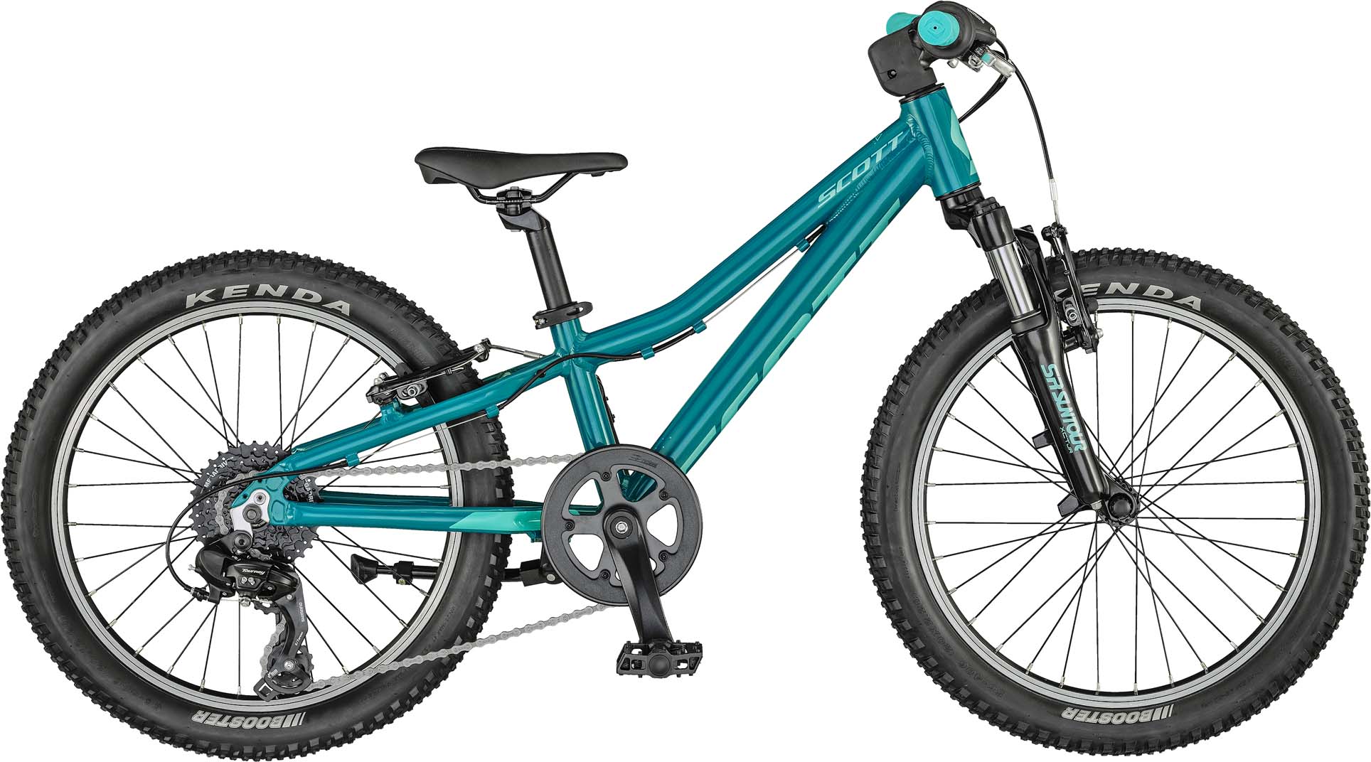 light blue mountain bike