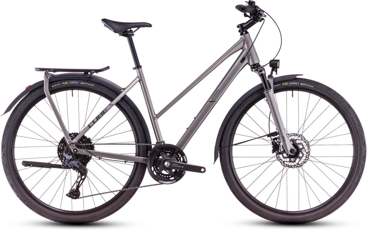 Cube Kathmandu EXC grey n black 2025 - Trekkingrad Damen