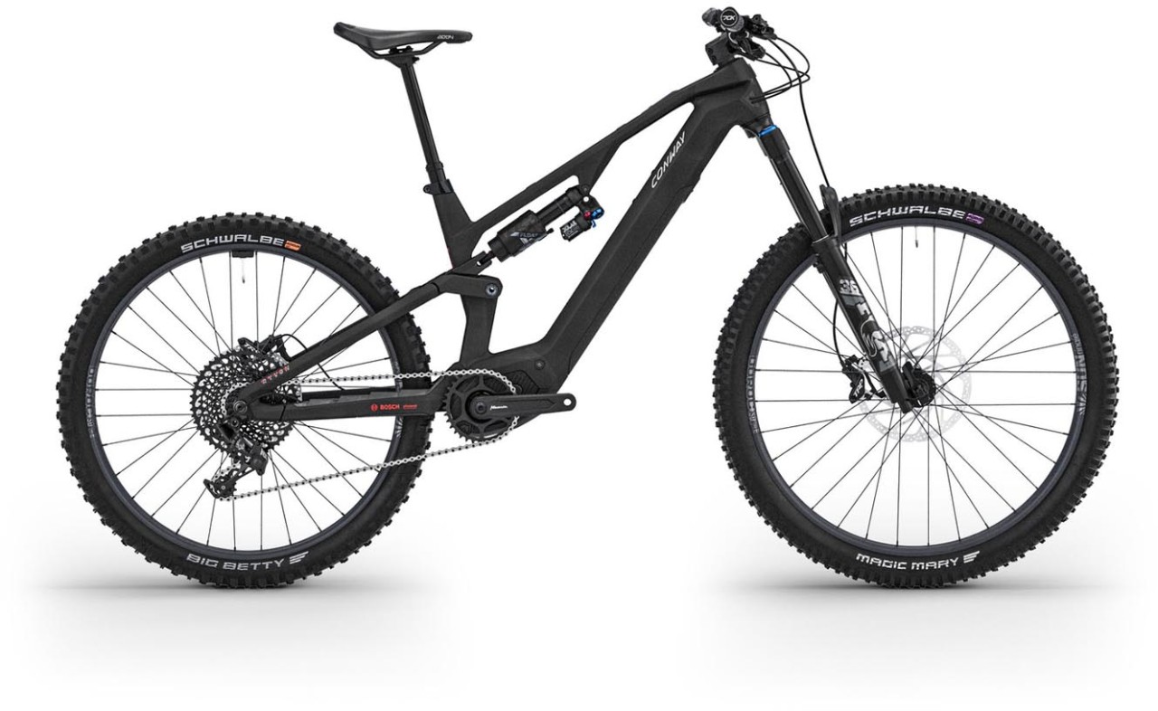 Conway Ryvon LT 4.0 400Wh carbon / silver 2025 - E-Bike Fully Mountainbike - with damages in paintwork