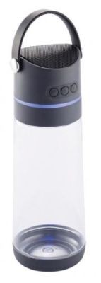 XD Xclusive drinking bottle with loudspeaker & mood light, approx. 650 ml - anthracite