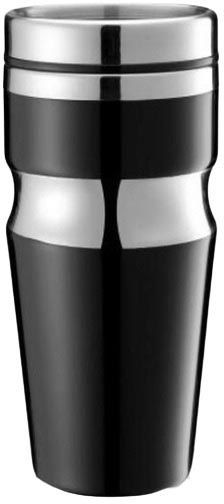 XD Design Contour thermos mug, stainless steel, black - 350 ml